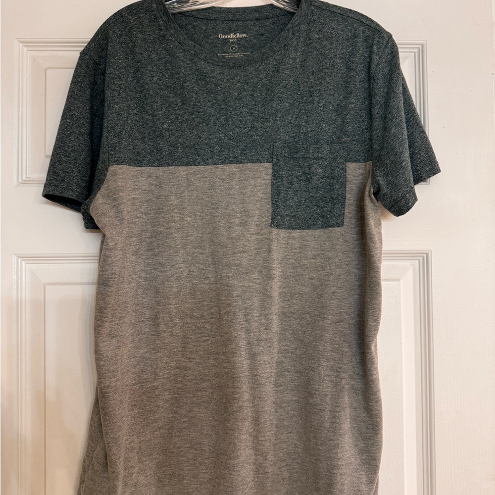 Goodfellow & Co Two-Tone Gray and Tan Tee